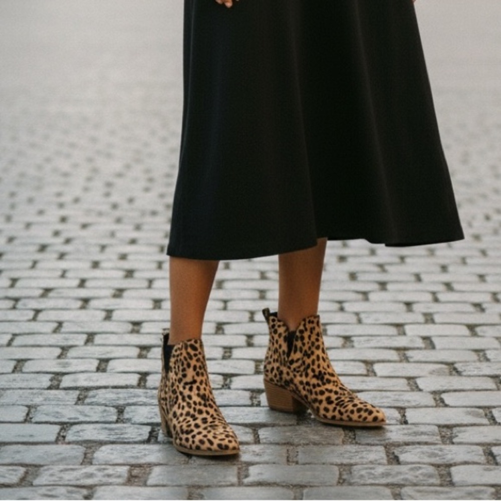 Fergalicious Leopard Print Ankle Boots